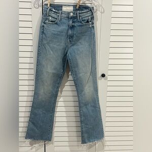 Mother jeans The Hustler Ankle Fray Jeans wash On The Ropes size 24